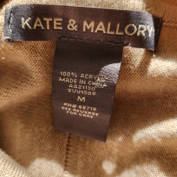 Kate & Mallory Sweater Poncho Cowl Neck Faux Wrap Oversized Fringe Relaxed Fit - Picture 8 of 10